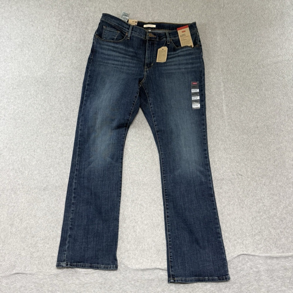 Levi's Classic Bootcut Jeans Womens Size 14 Stretch Denim Boot Cut 32 Inseam NEW
